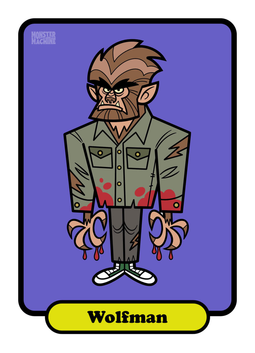 Wolfman Art Print, 5 x 7 inch