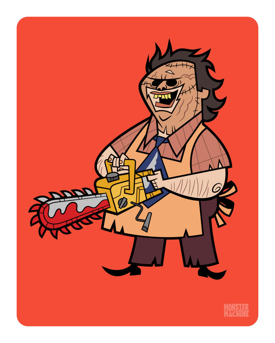 Chainsaw Art Print, 8 x 10 inch